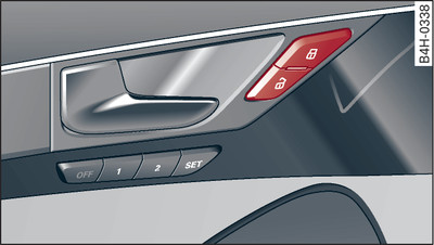 Rear doors: Central locking switch